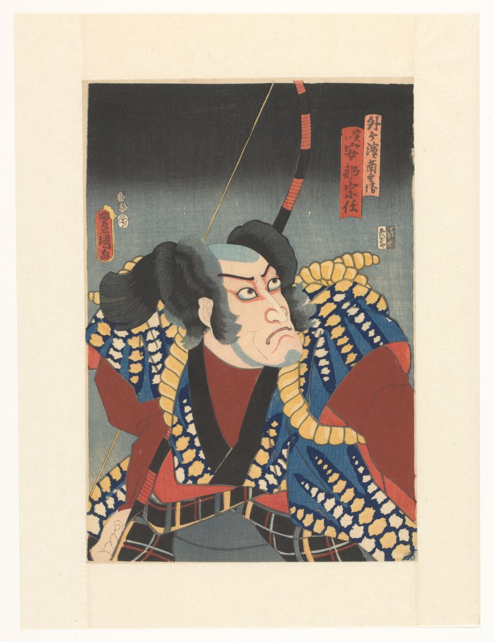Sotogahama no Nambei mit Bogen auf dem Rücken von Utagawa Kunisada (I)
