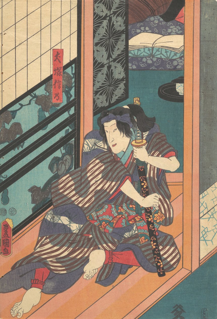 Druck, 19. Jahrhundert von Utagawa Kunisada