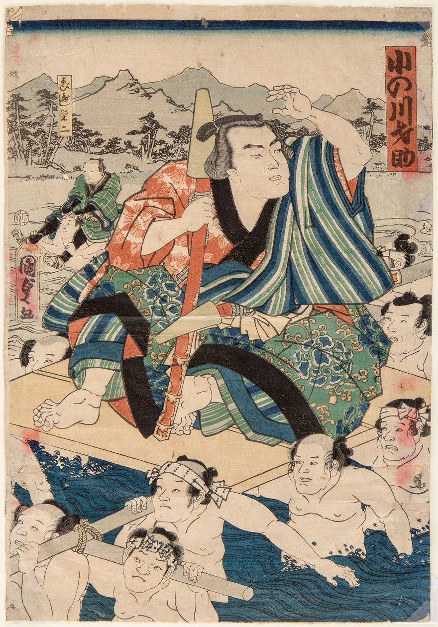 Porträt des Sumo-Ringers Onogawa Saisuke von Utagawa Kunisada II