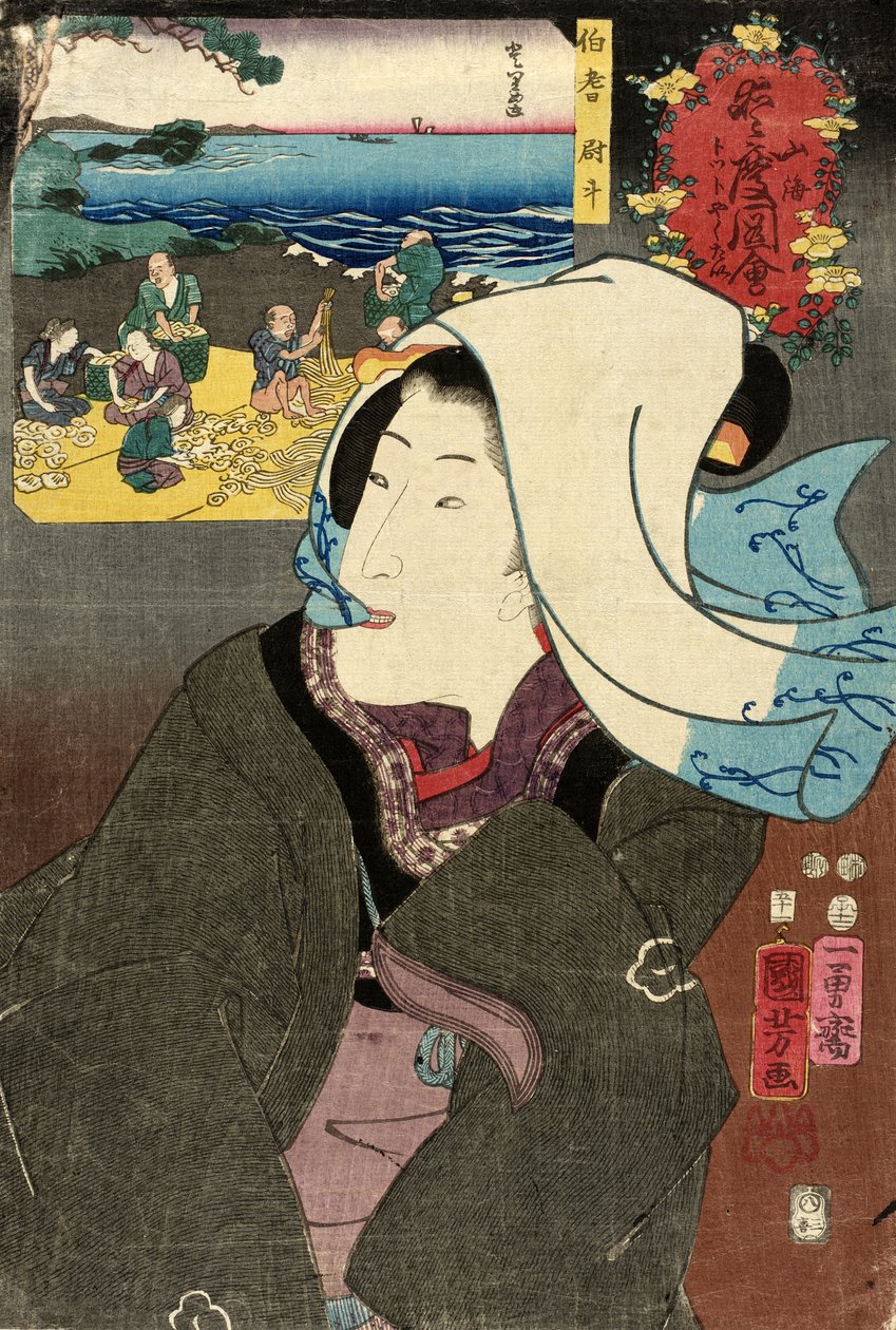 Getrocknete Abalone aus Hōki von Utagawa Kuniyoshi