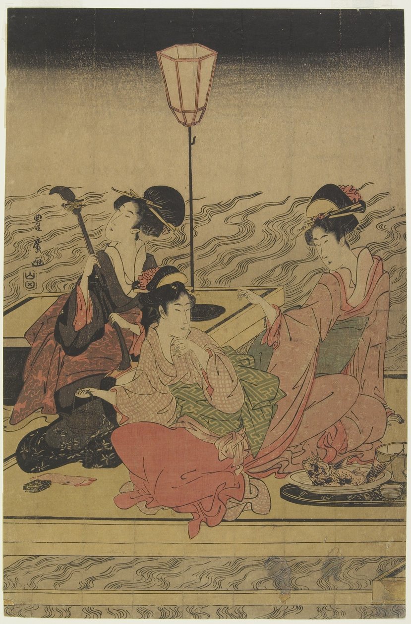 Juni (Sommerfest am Kamo-Fluss), frühes 19. Jahrhundert von Utagawa Toyohiro