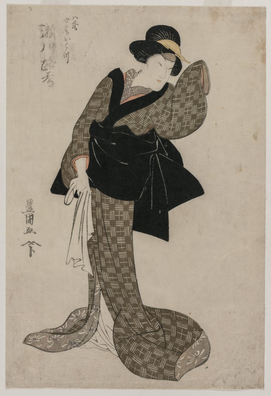 Segawa Roko als Hachizos Frau Ohatsu, ca. 1805 von Utagawa Toyokuni