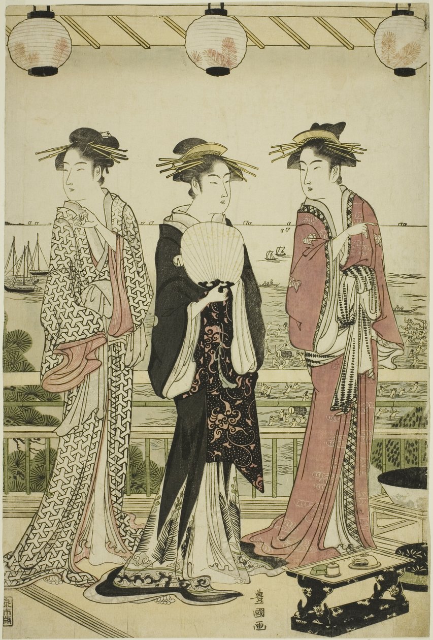 Vier Jahreszeiten im Süden - Sommeransicht (Minami shiki natsu no kei) von Utagawa Toyokuni I