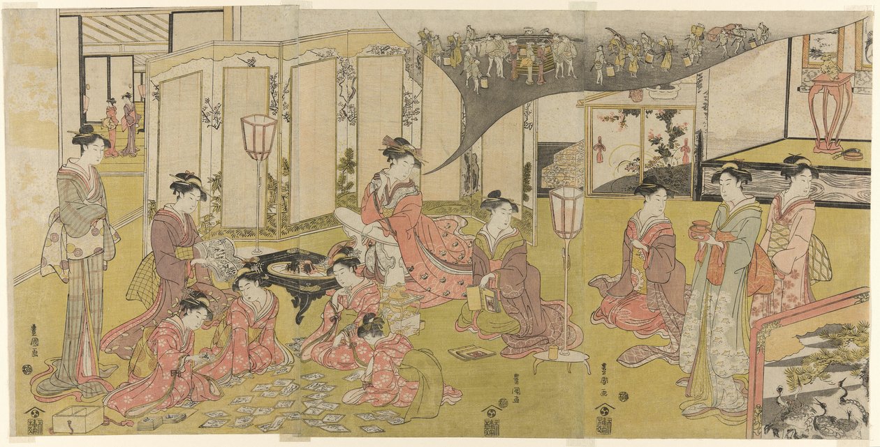 Das Kartenspiel von Utagawa Toyokuni I