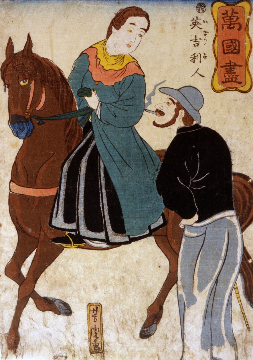 Bankoku zukushi, Igirisujin von Utagawa Yoshitora