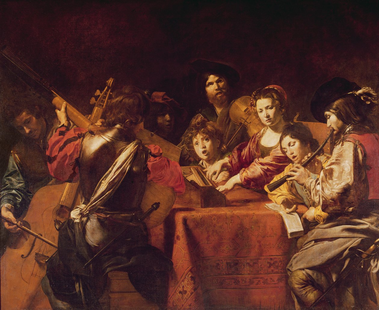 Konzert mit acht Personen von Valentin de Boulogne