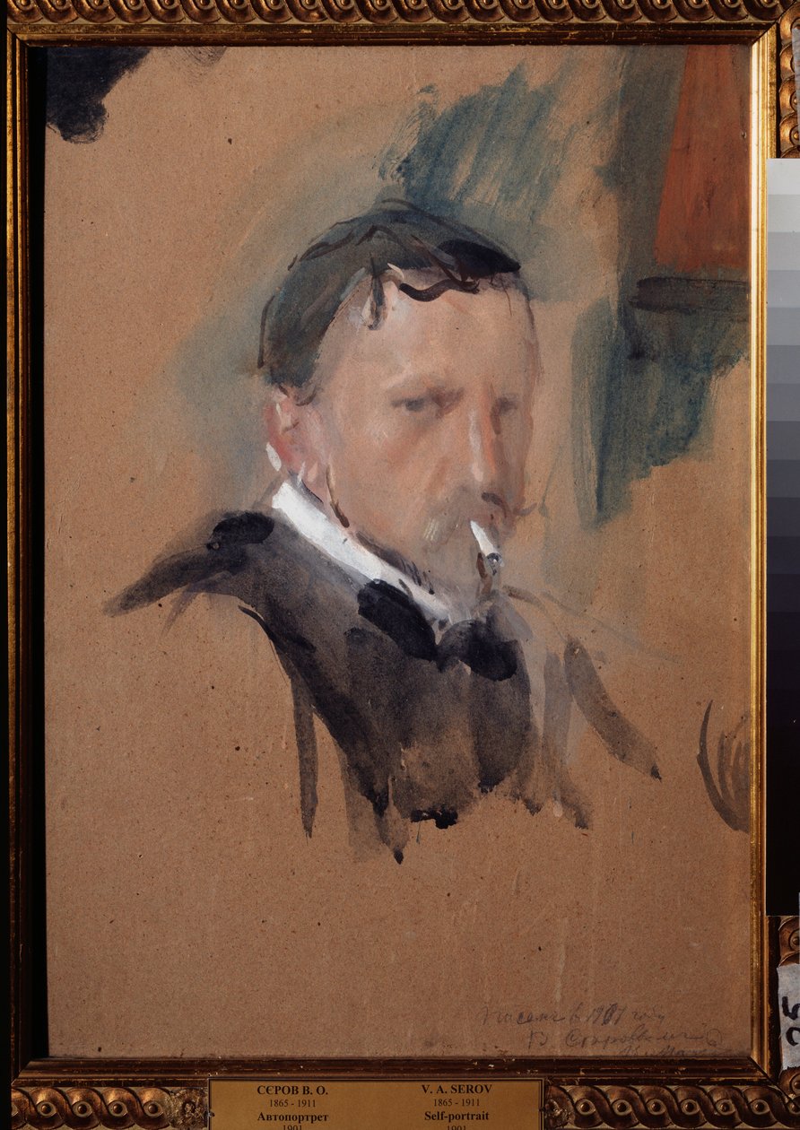 Selbstporträt von Valentin Aleksandrovich Serov