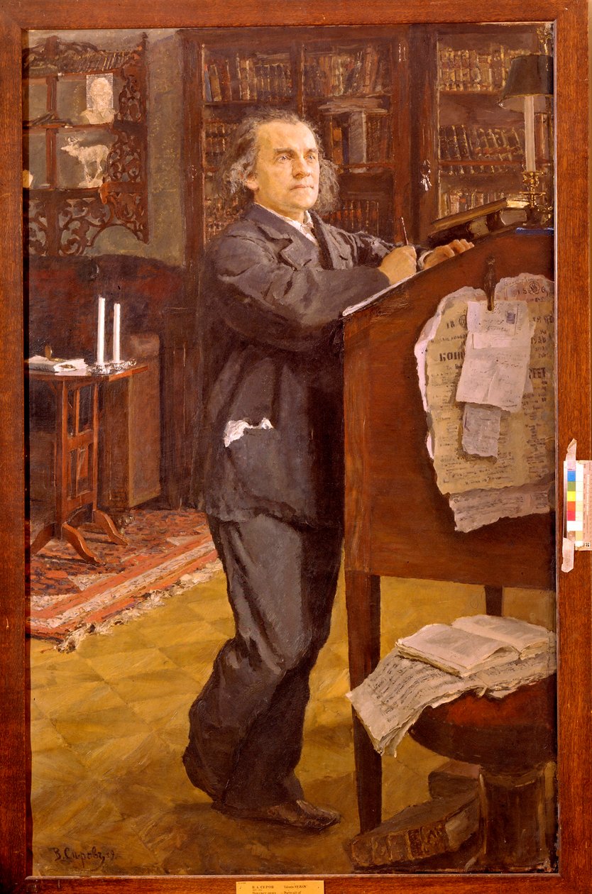 Porträt des Komponisten Alexander Serov (1820-1871) von Valentin Aleksandrovich Serov