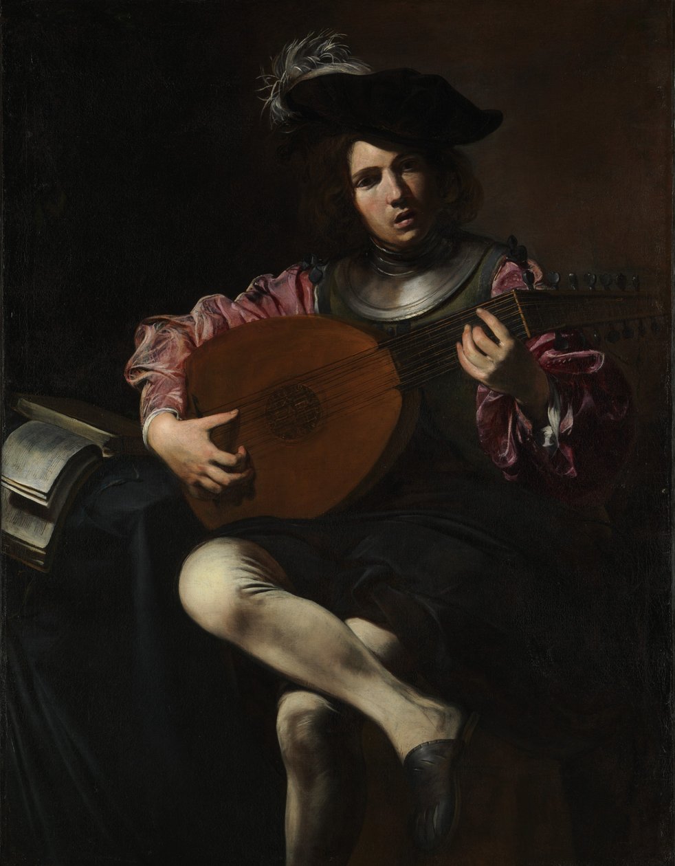 Lautenspieler, um 1625-26 von Valentin de Boulogne
