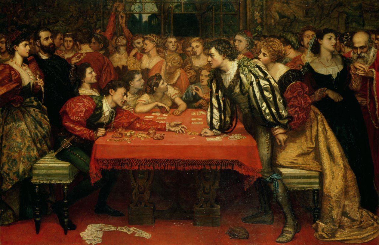 Ein venezianisches Spielhaus im sechzehnten Jahrhundert von Valentine Cameron Prinsep