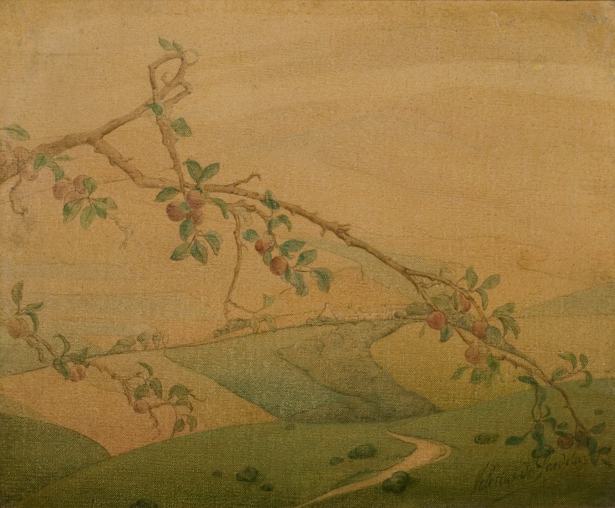Landschaft mit Apfelbaum von Valerius de Saedeleer