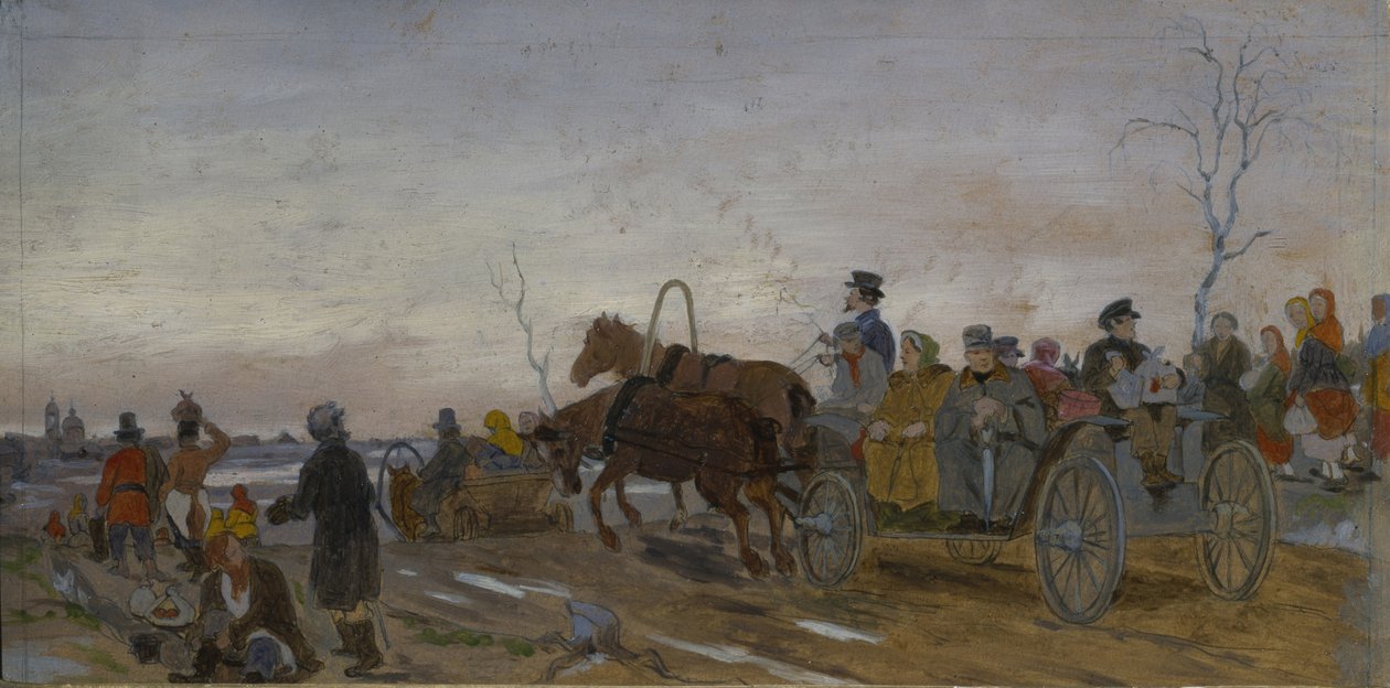 Karsamstagabend, Ende 1860er-Frühe 1870er von Vasili Grigorevich Perov