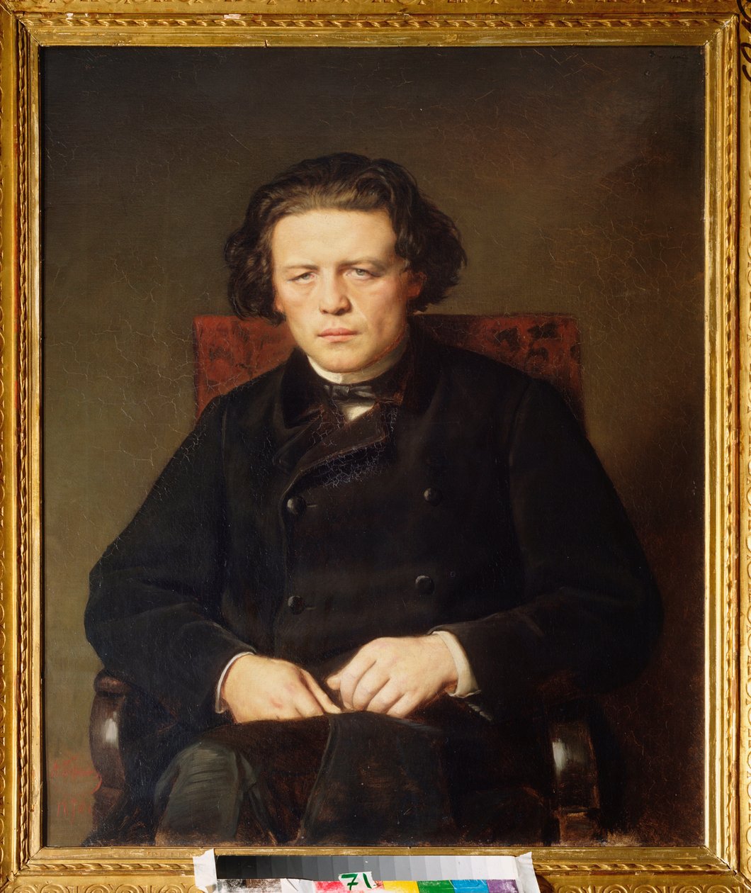 Porträt von Anton Rubinstein (1829-1894) von Vasili Grigorevich Perov