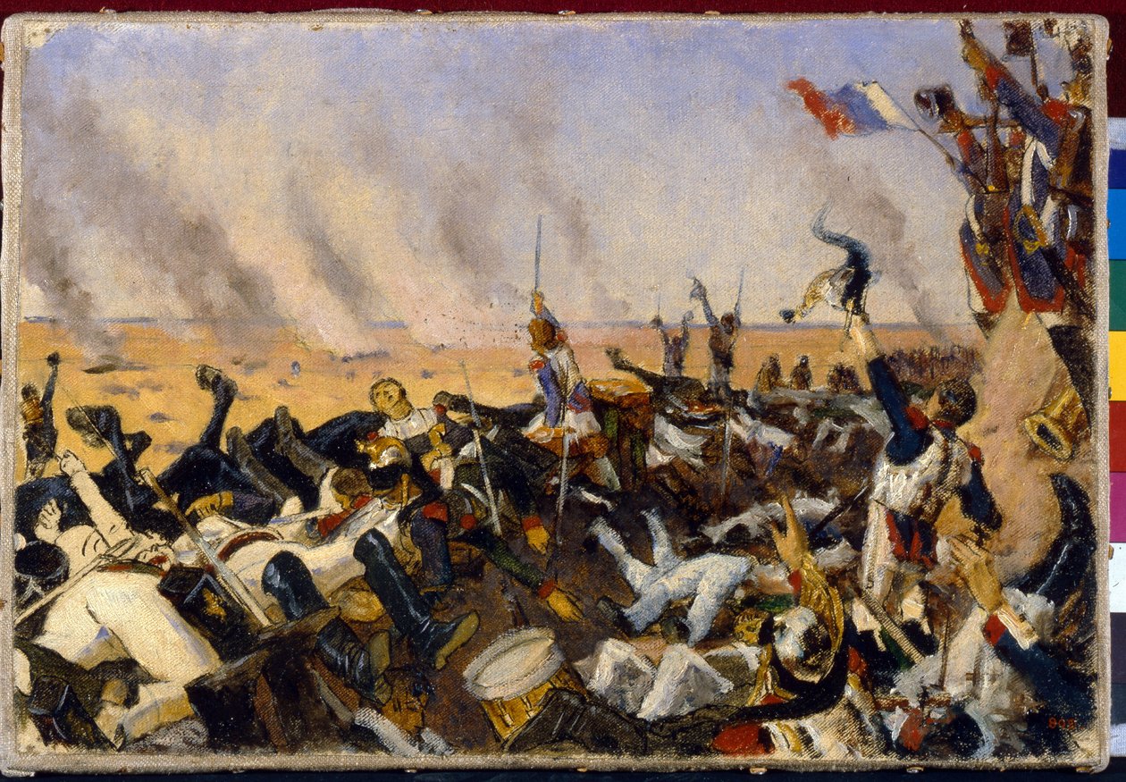 Das Ende der Schlacht von Borodino am 7. September 1812 von Vasili Vasilievich Vereshchagin
