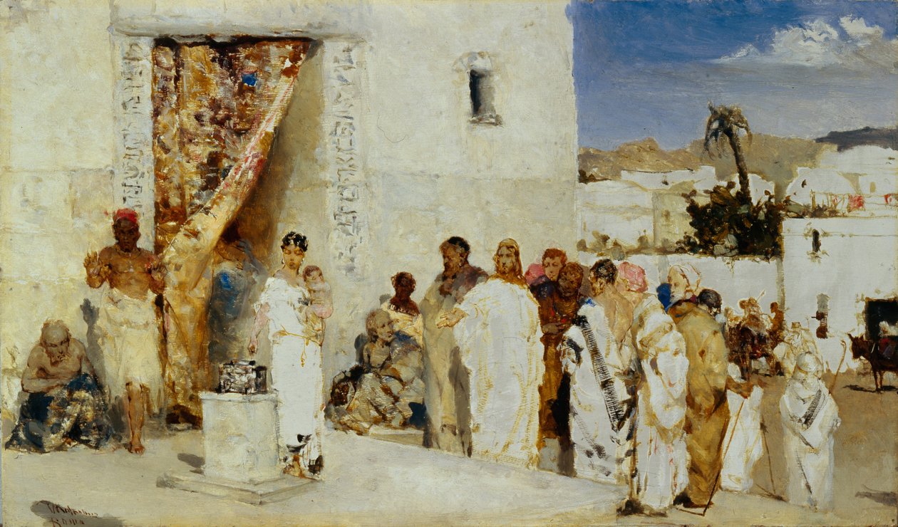 Das Scherflein der Witwe, 1890er von Vasilii Kotarbinsky