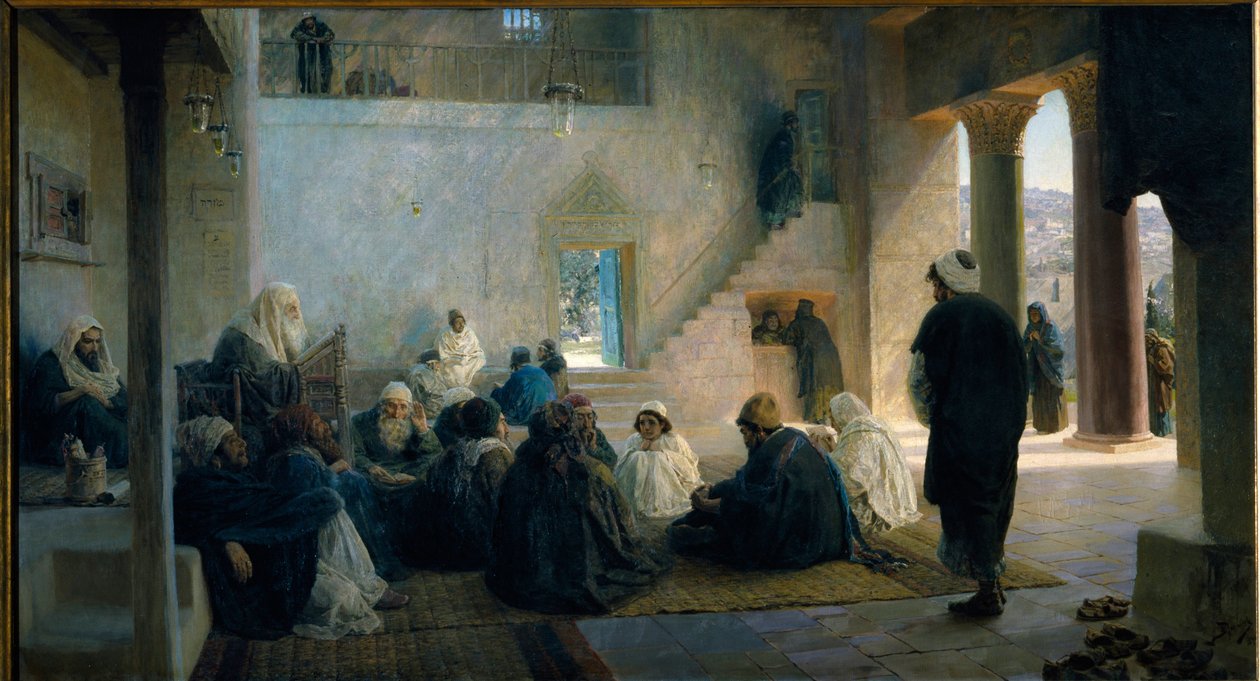 Christus unter den Schriftgelehrten von Vasilij Dmitrievich Polenov