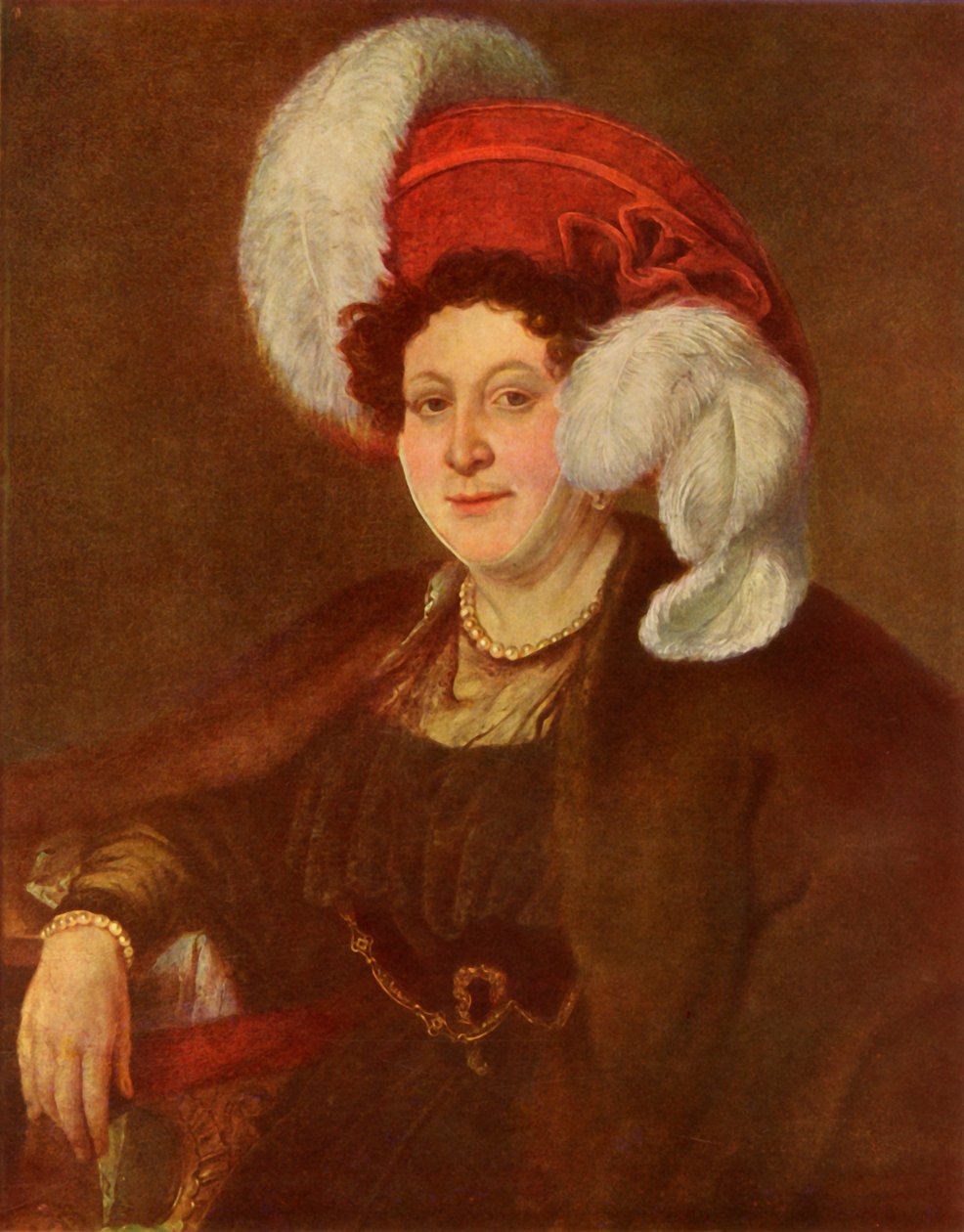 Porträt der Gräfin V. A. Zubova, 1834, 1965 von Vasily Tropinin