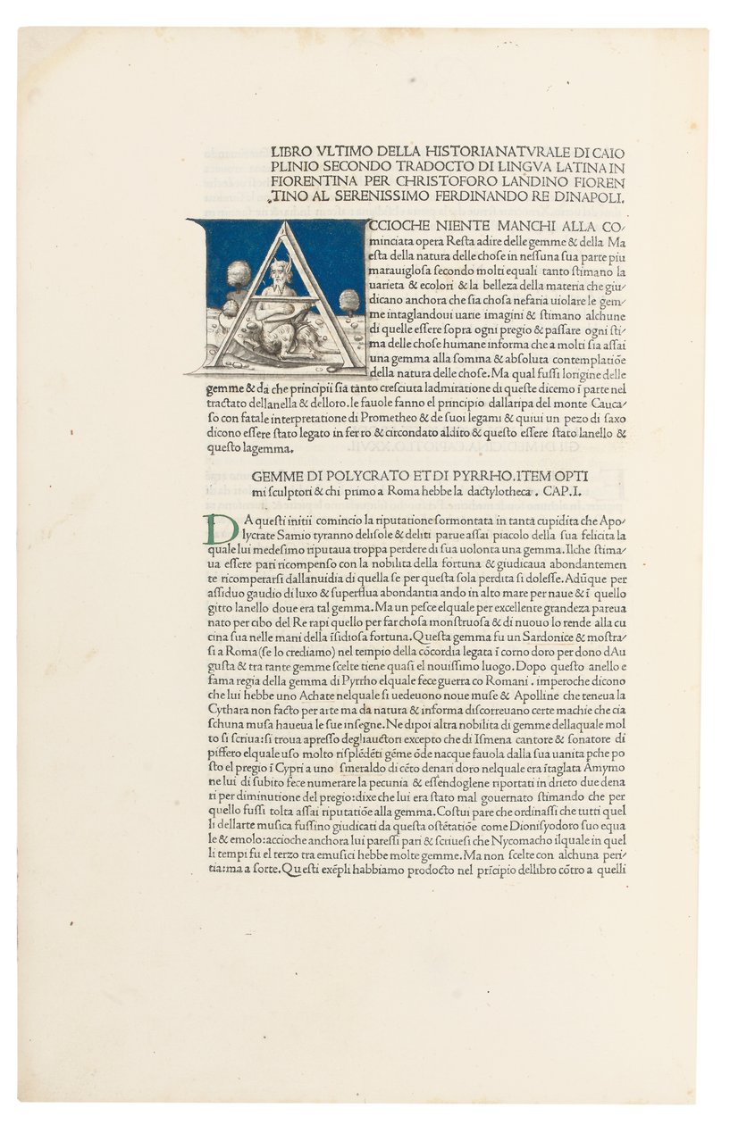 "Historia Naturalis" von Plinius dem Älteren, 1476 von Venetian School