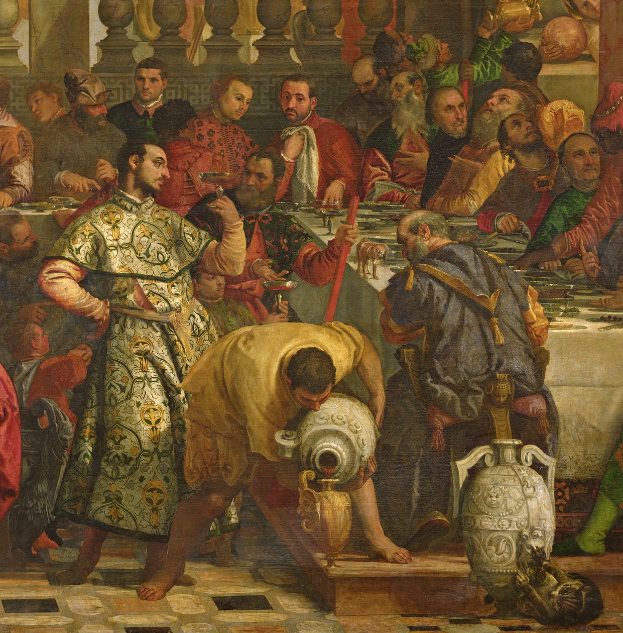 Das Hochzeitsfest zu Kana, ca. 1562 (Detail) von Veronese