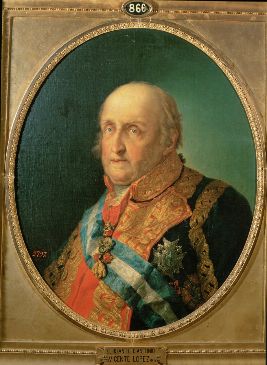 Infante Don Antonio Pascual de Borbon, Bruder von König Carlos IV von Vicente Lopez y Portana