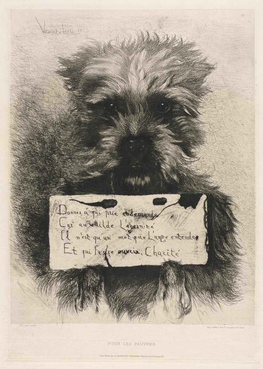 Für die Armen, 1863 von Vicomte Lepic Ludovic Napoléon