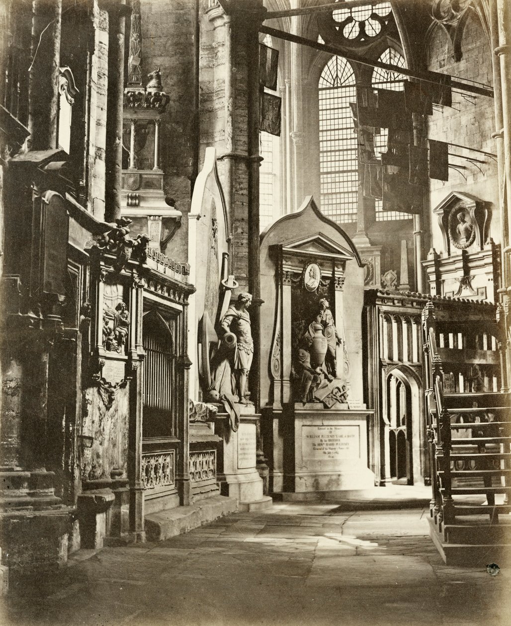Nordschiff der Westminster Abbey, London, ca. 1860 von Victor A Prout