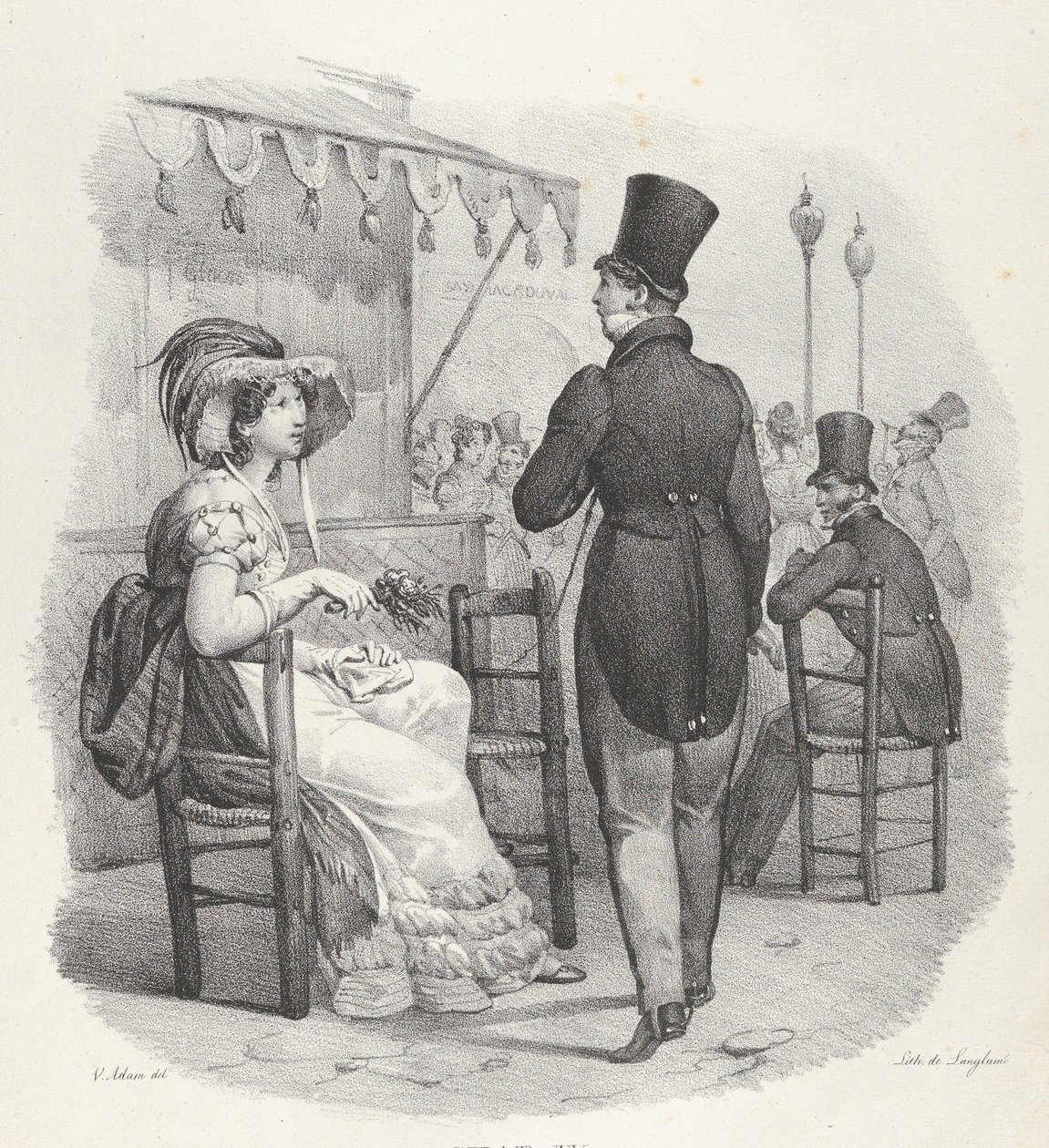 Kapitel IV: Sie schaut mich an! Gott, welches Glück!, 1824 von Victor Adam