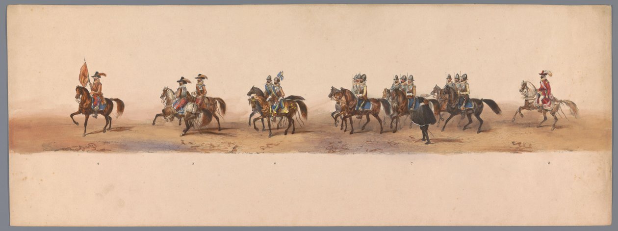 Historischer Umzug zum zweihundertjährigen Jubiläum der Universität Utrecht, 1836 von Victor Adam