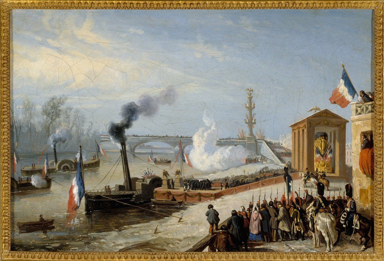 Ankunft der Asche Napoleons I. in Courbevoie, 15. Dezember von Victor Adam