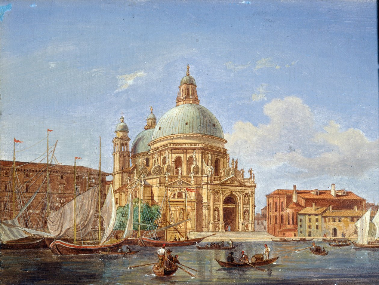 Die Kirche Santa Maria della Salute, 19. Jahrhundert von Victor Adam