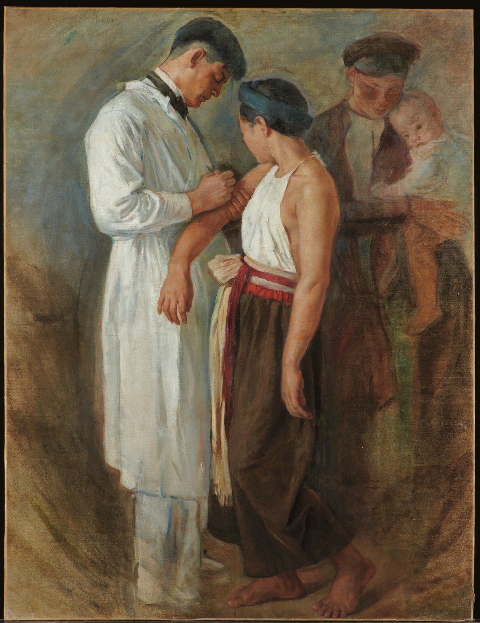 Die Impfung, ca. 1923 von Victor Francois Tardieu