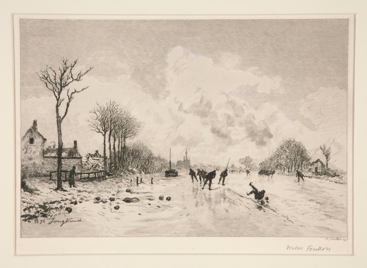 Die Schlittschuhläufer von Victor Louis Focillon