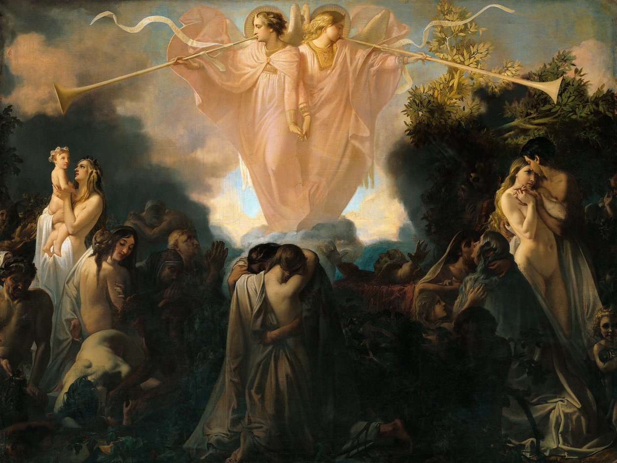 Die Auferstehung der Toten, 1870 von Victor Louis Mottez
