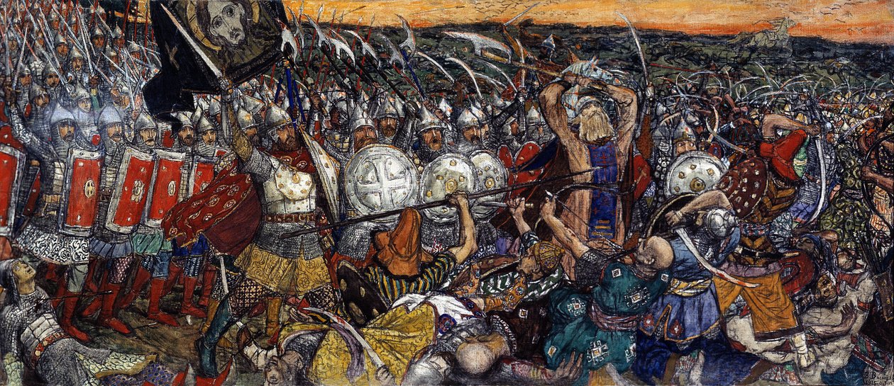 Die Schlacht von Kulikowo am 8. September von Victor Mikhailovich Vasnetsov