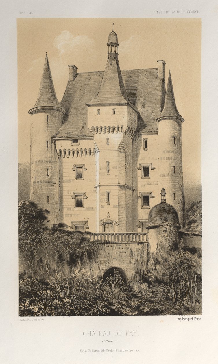 Château De Fay (Maine) von Victor Petit