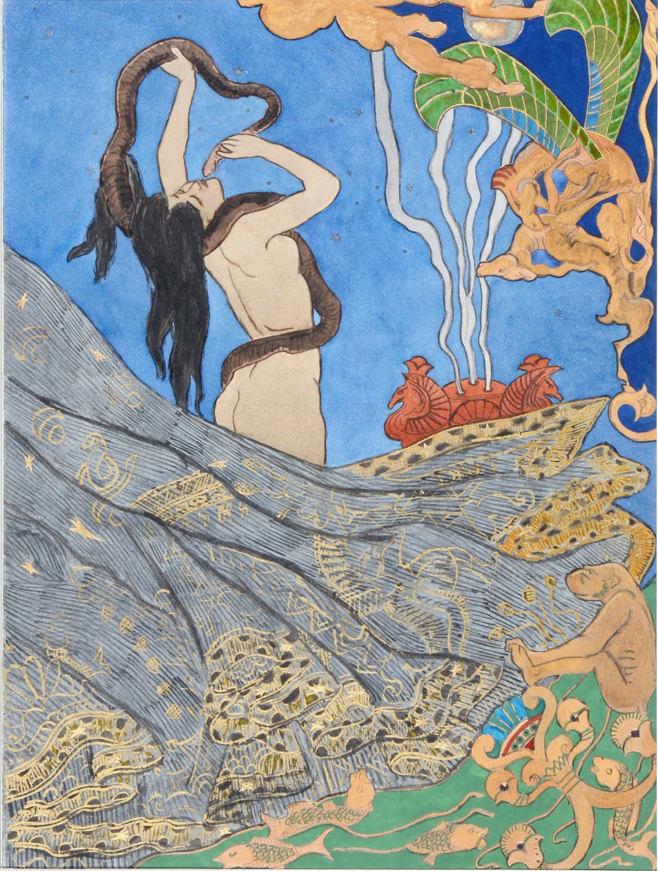 Illustration zu Salammbô von Gustave Flaubert, 1893 von Victor Prouvé