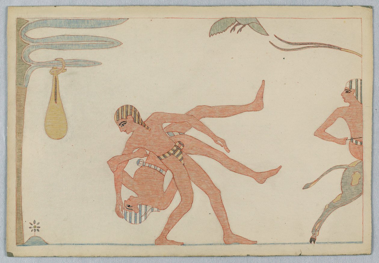 Die Diebe und der Esel, Illustration zu Äsops Fabeln von Victor Wilbour