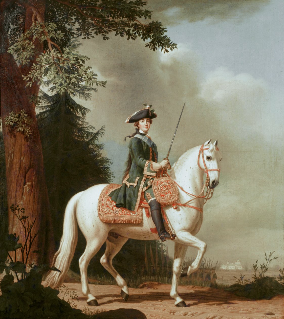 Zarin Katharina II. zu Pferd von Vigilius Erichsen