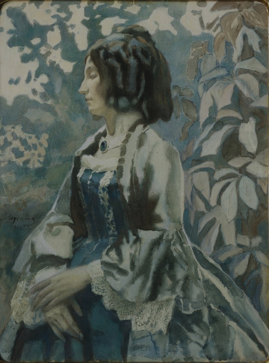 Porträt einer Dame, 1902 von Viktor Elpidiforovich Borisov Musatov
