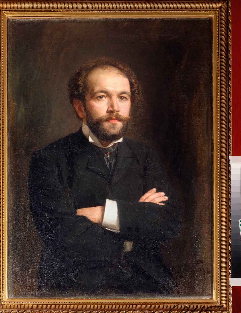 Porträt des Komponisten Nikolai Medtner von Viktor Karlovich Stemberg