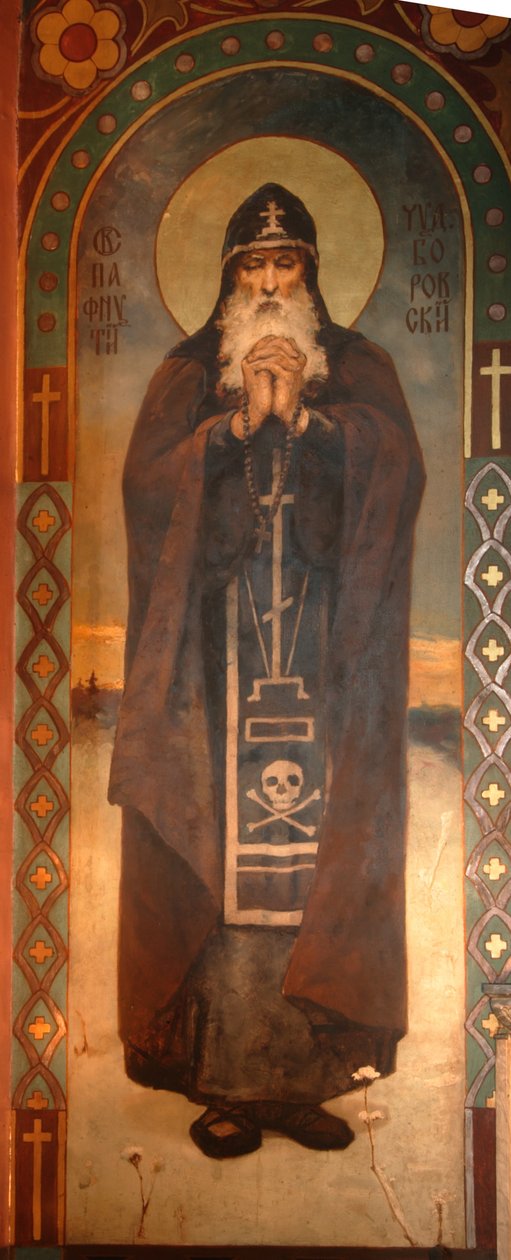 Heiliger Paphnutius von Borovsk, 1885-1896 von Viktor Mikhaylovich Vasnetsov