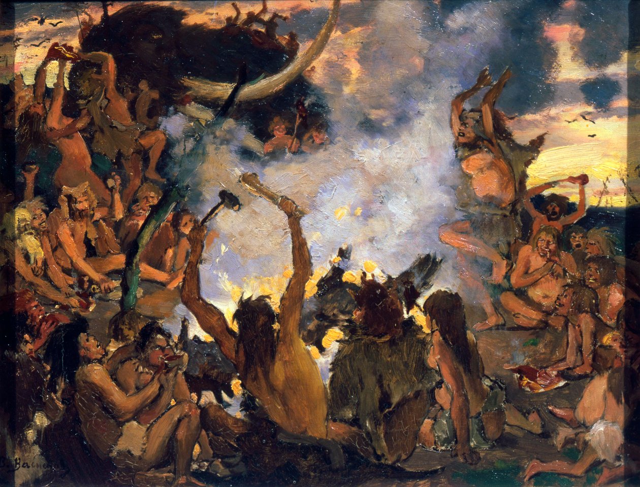 Das Steinzeitalter. Ein Fest, 1883 von Viktor Mikhaylovich Vasnetsov