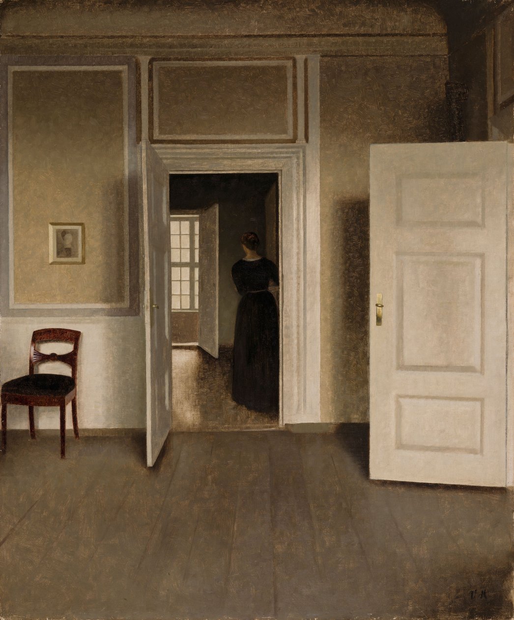 Innenansicht aus dem Haus des Künstlers von Vilhelm Hammershøi