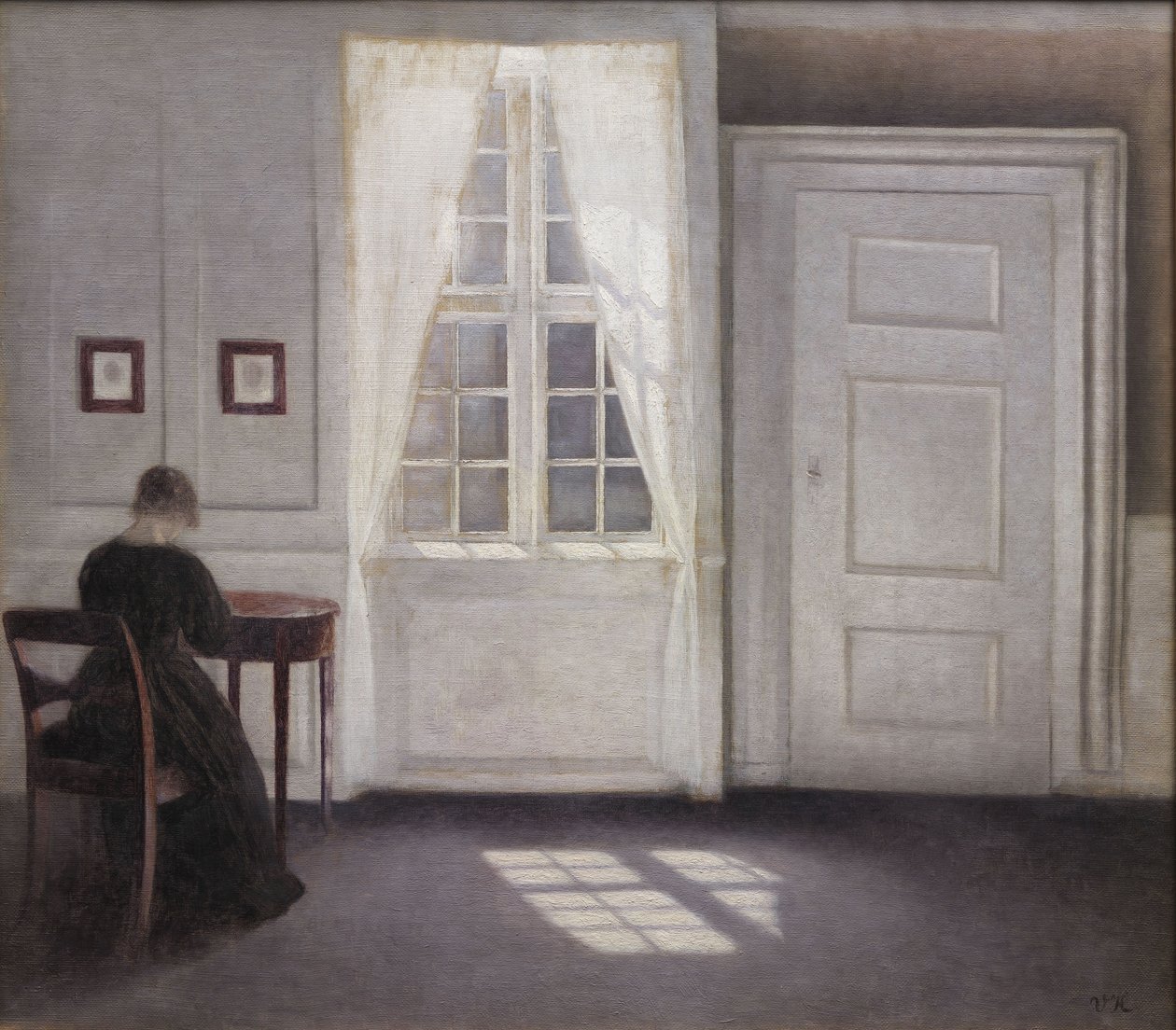 Leben in der Strandstraße mit Sonnenschein auf dem Boden von Vilhelm Hammershoi