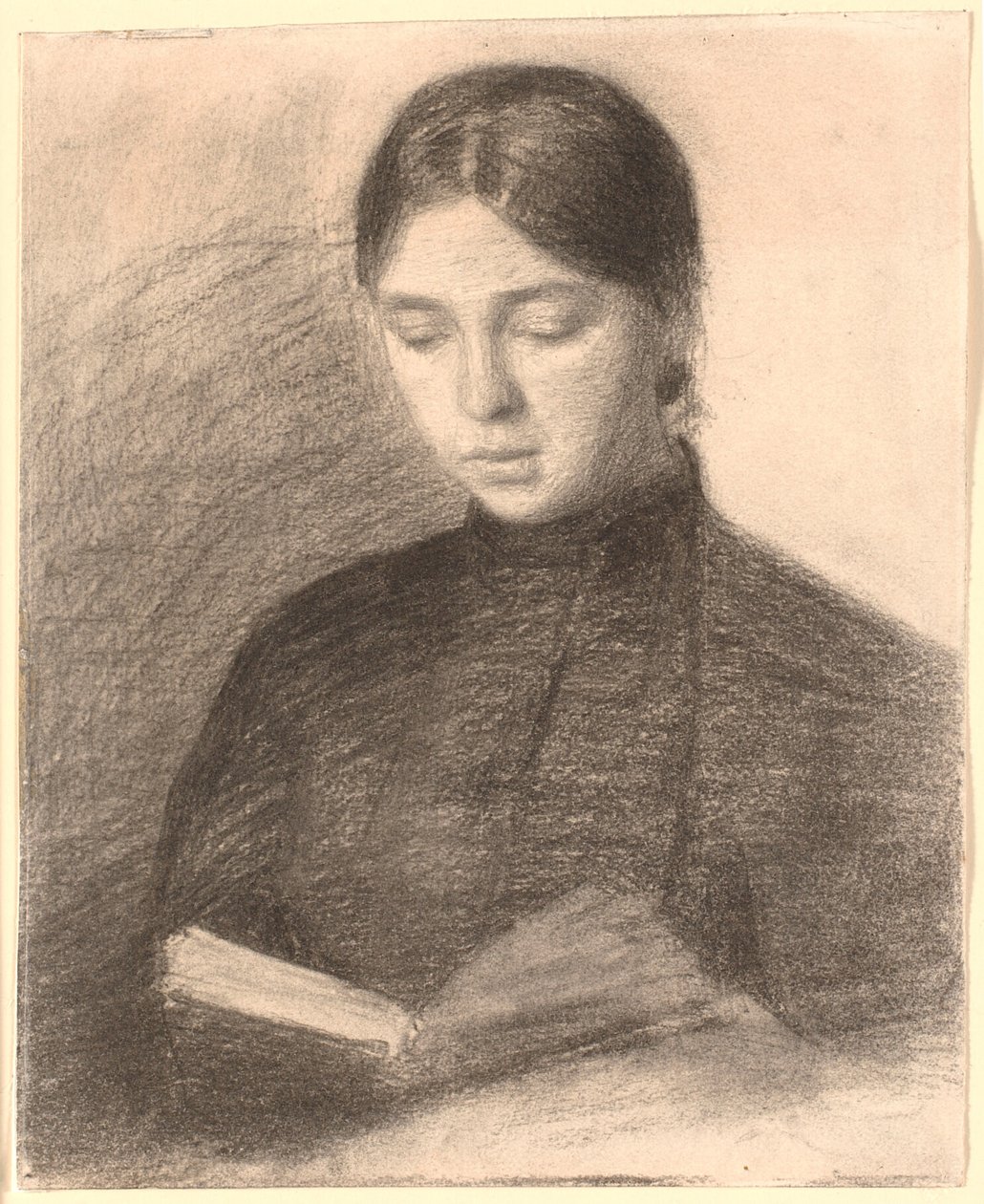 Die Schwester des Künstlers Anna beim Lesen von Vilhelm Hammershøi