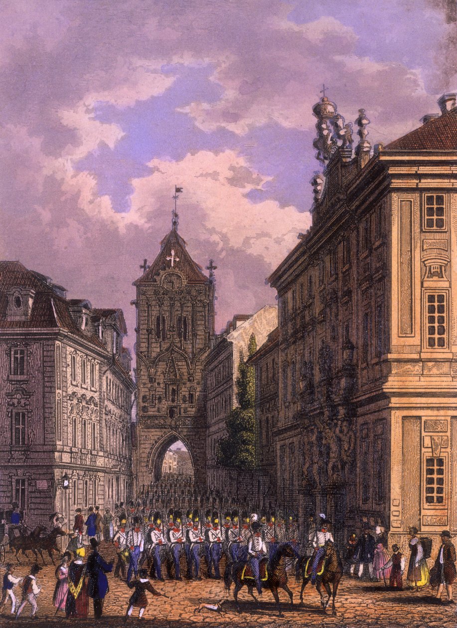 Celetná Straße, 1847 von Vincenc and Geissler, F. Morstadt