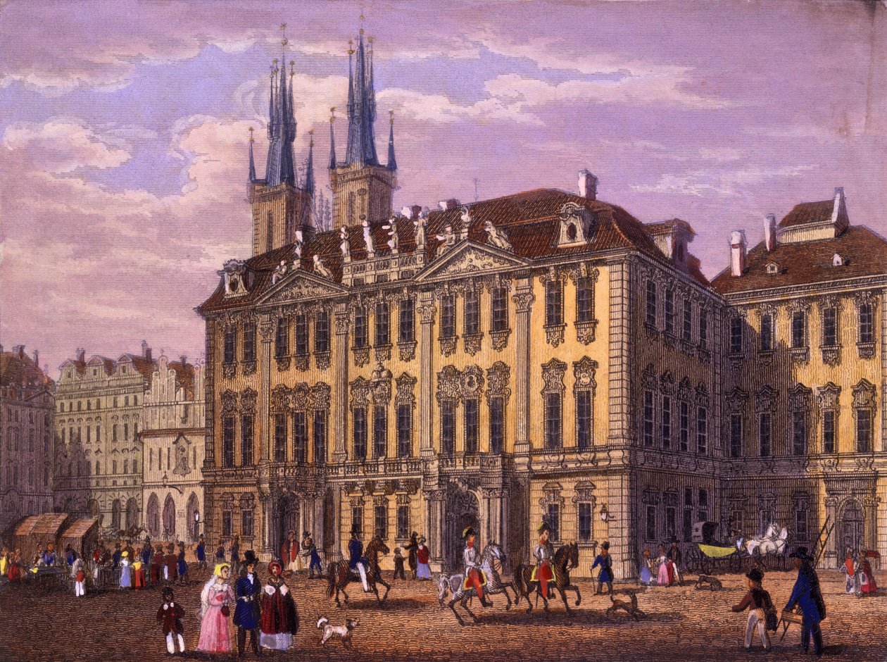 Goltz-Kinsky-Palast, Prag, 1847 von Vincenc and Geissler, F. Morstadt
