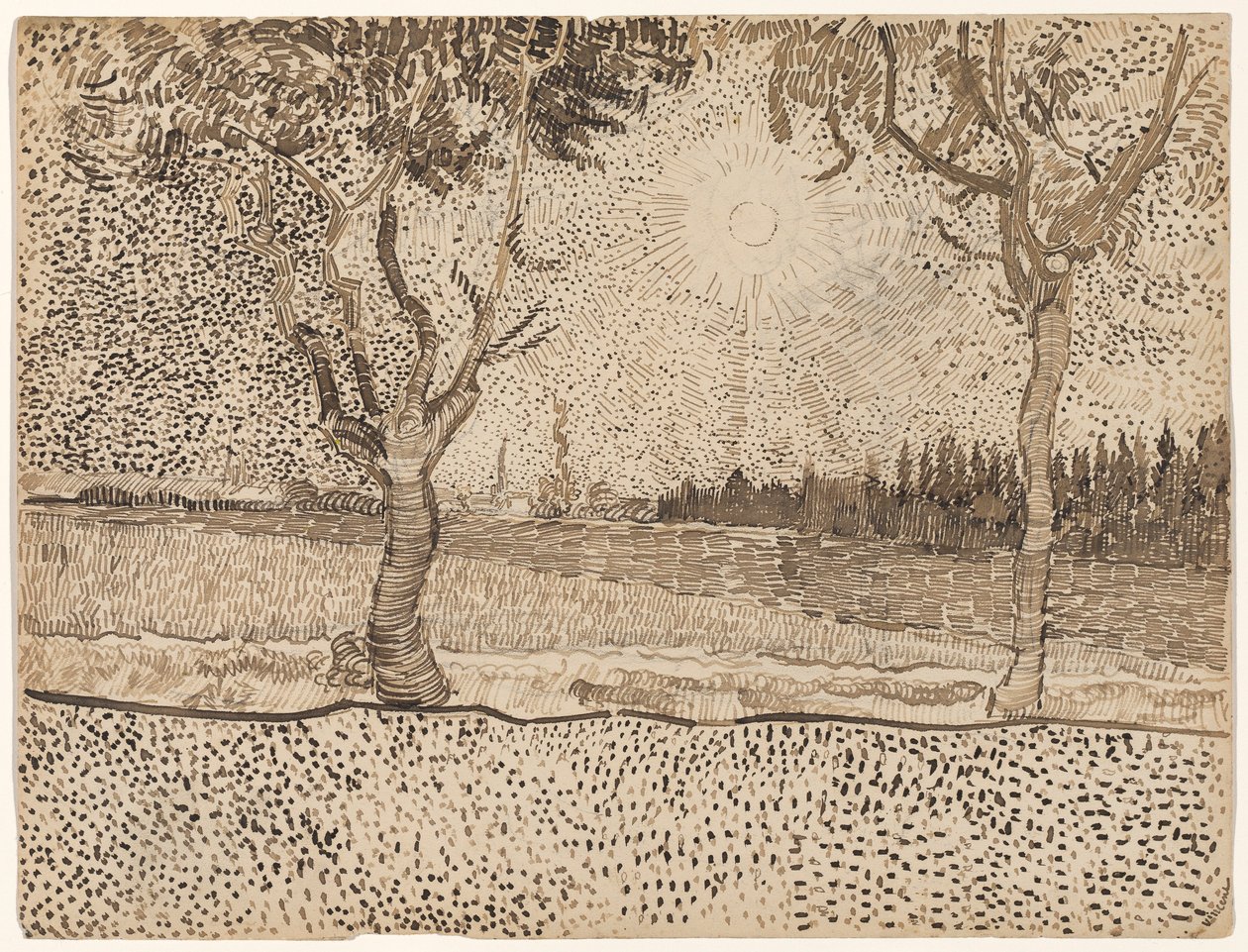Der Weg nach Tarascon von Vincent van Gogh