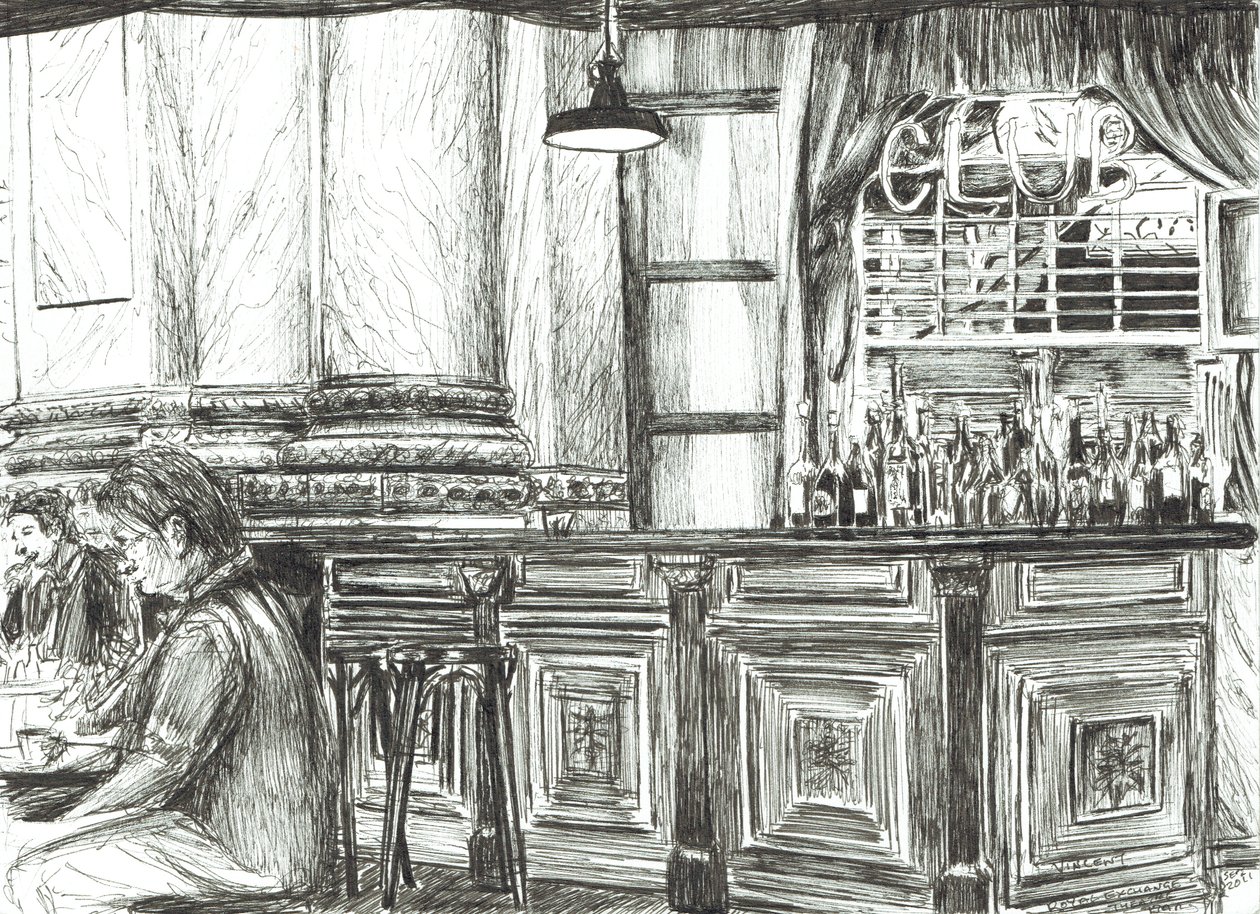 Café an der Royal Exchange, Manchester, 2011 von Vincent Alexander Booth