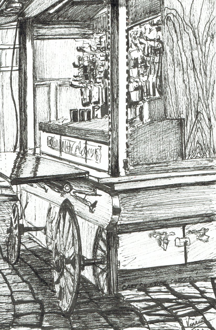 Wagen vor der Cheers Bar Boston USA, 2003 von Vincent Alexander Booth